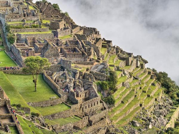 The three sectors of Machu Picchu